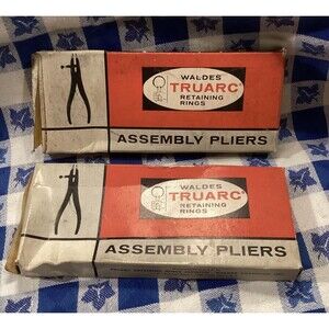 Vintage Adjustable Assembly Pliers Waldes Truarc STD #1  Internal & #2 External